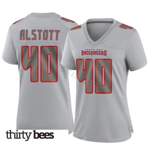 Mike Alstott ＃40 Tampa Bay Buccaneers Women's Game Gray Atmosphere Fashion Jersey