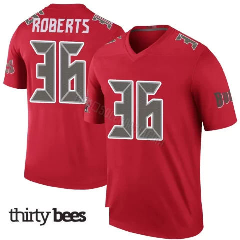 JJ Roberts ＃36 Tampa Bay Buccaneers Men's Legend Red Color Rush Jersey