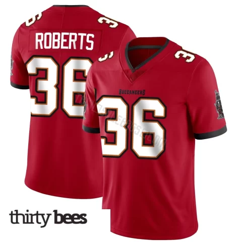 JJ Roberts ＃36 Tampa Bay Buccaneers Youth Limited Red Team Color Vapor Untouchable Jersey