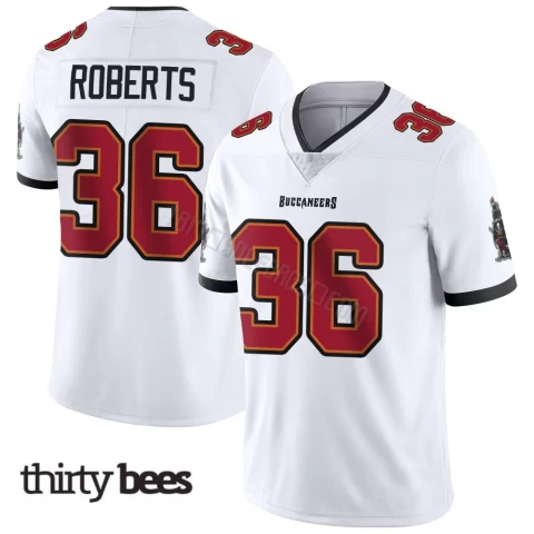 JJ Roberts ＃36 Tampa Bay Buccaneers Youth Limited White Vapor Untouchable Jersey