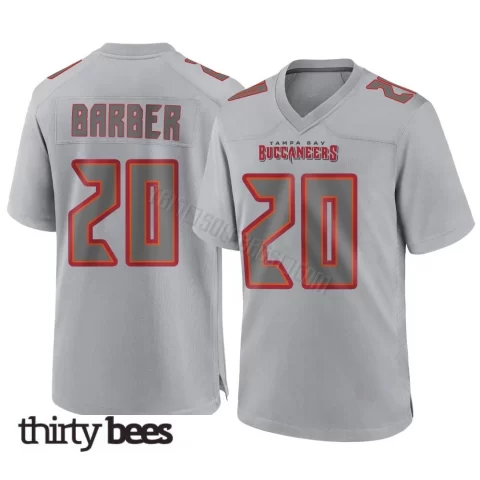 Ronde Barber ＃20 Tampa Bay Buccaneers Men's Game Gray Atmosphere Fashion Jersey