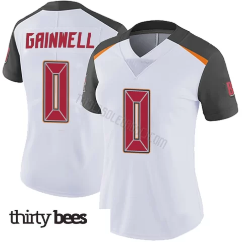 Kenneth Gainwell ＃0 Tampa Bay Buccaneers Women's Limited White Vapor Untouchable Jersey