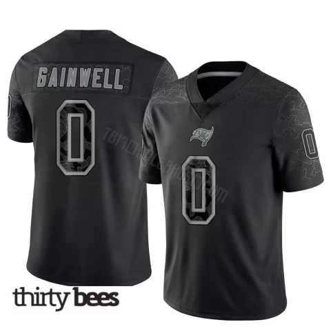 Kenneth Gainwell ＃0 Tampa Bay Buccaneers Youth Limited Black Reflective Jersey