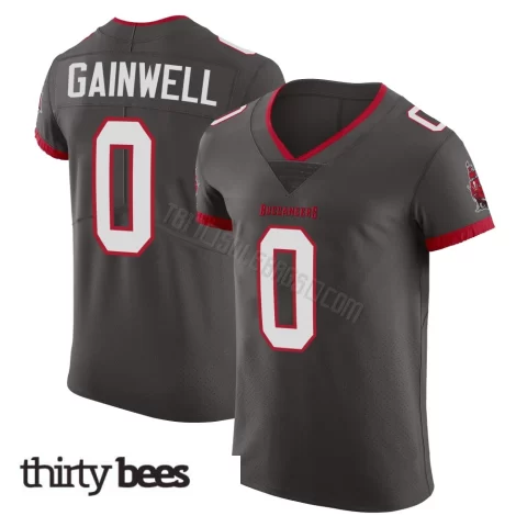 Kenneth Gainwell ＃0 Tampa Bay Buccaneers Men's Elite Pewter Alternate Vapor Jersey