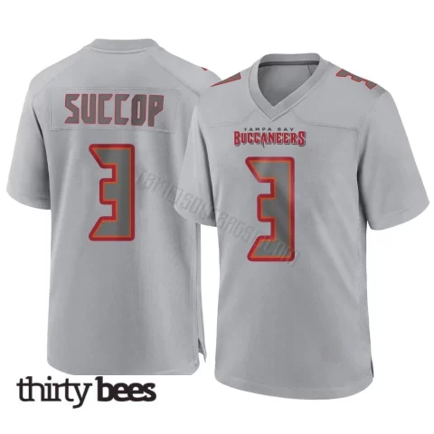 Ryan Succop ＃3 Tampa Bay Buccaneers Youth Game Gray Atmosphere Fashion Jersey