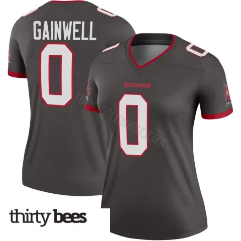 Kenneth Gainwell ＃0 Tampa Bay Buccaneers Women's Legend Pewter Alternate Jersey