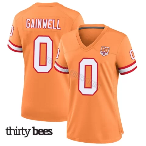 Kenneth Gainwell ＃0 Tampa Bay Buccaneers Women's Game Cream sicle 50th Season Jersey