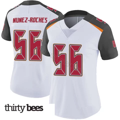 Rakeem Nunez-Roches ＃56 Tampa Bay Buccaneers Women's Limited White Vapor Untouchable Jersey
