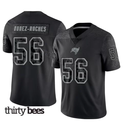 Rakeem Nunez-Roches ＃56 Tampa Bay Buccaneers Men's Limited Black Reflective Jersey
