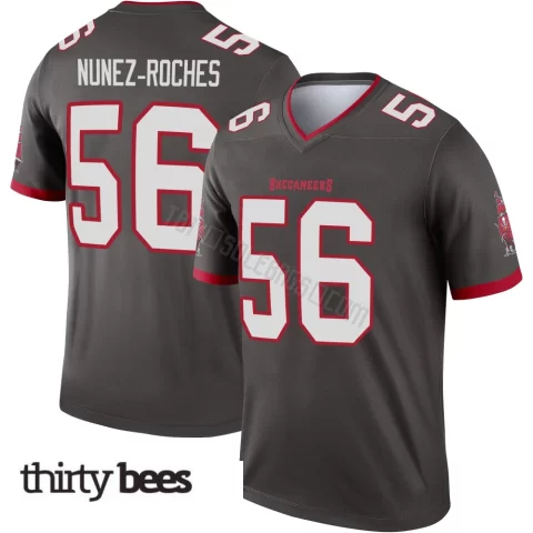 Rakeem Nunez-Roches ＃56 Tampa Bay Buccaneers Men's Legend Pewter Alternate Jersey