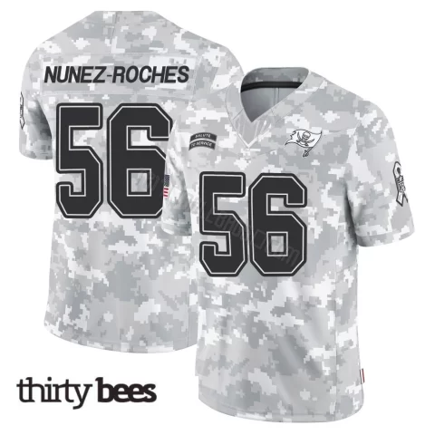 Rakeem Nunez-Roches ＃56 Tampa Bay Buccaneers Youth Limited Arctic Camo 2024 Salute to Service Jersey