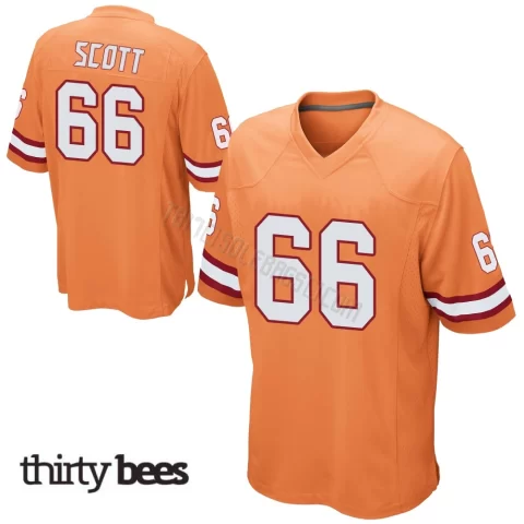 Ben Scott ＃66 Tampa Bay Buccaneers Youth Game Orange Alternate Jersey