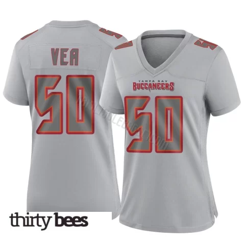 Vita Vea ＃50 Tampa Bay Buccaneers Women's Game Gray Atmosphere Fashion Jersey
