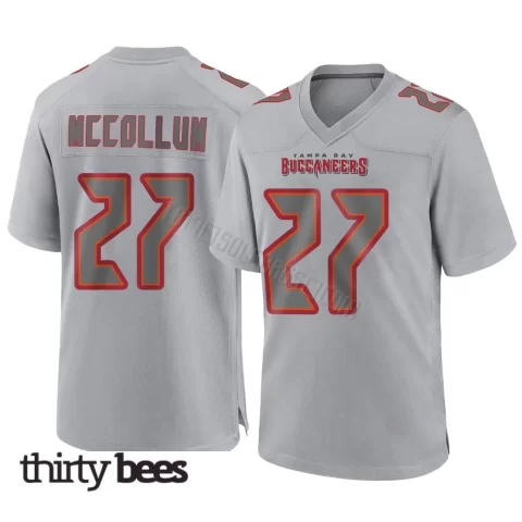 Zyon McCollum ＃27 Tampa Bay Buccaneers Men's Game Gray Atmosphere Fashion Jersey