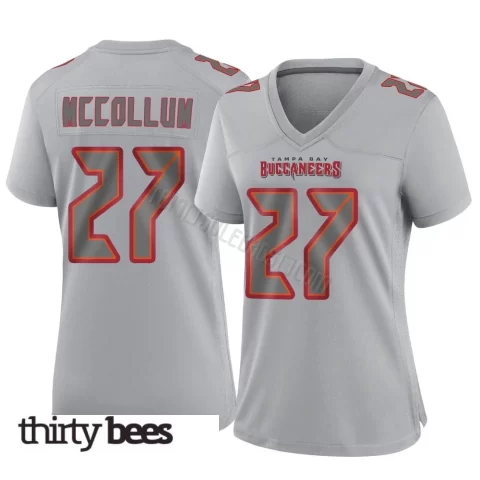 Zyon McCollum ＃27 Tampa Bay Buccaneers Women's Game Gray Atmosphere Fashion Jersey
