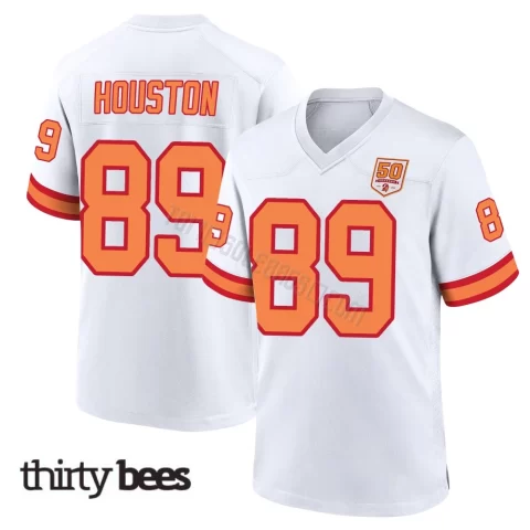 Dennis Houston ＃89 Tampa Bay Buccaneers Youth Game White '76 50th Season Jersey