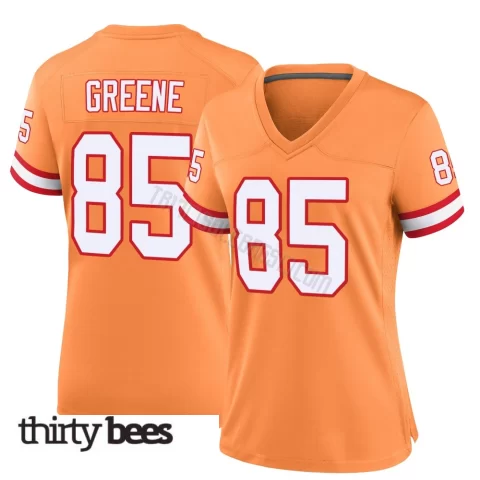 Garrett Greene ＃85 Tampa Bay Buccaneers Women's Game Orange Throwback Jersey