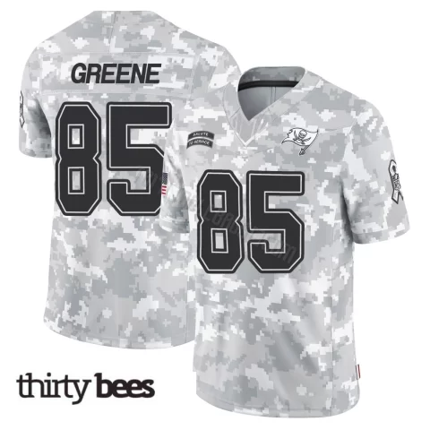 Garrett Greene ＃85 Tampa Bay Buccaneers Youth Limited Arctic Camo 2024 Salute to Service Jersey
