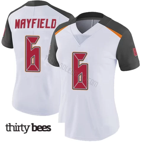 Baker Mayfield ＃6 Tampa Bay Buccaneers Women's Limited White Vapor Untouchable Jersey