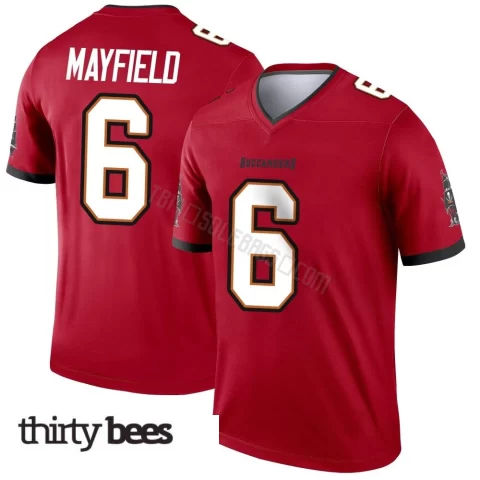 Baker Mayfield ＃6 Tampa Bay Buccaneers Men's Legend Red Jersey