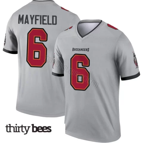 Baker Mayfield ＃6 Tampa Bay Buccaneers Men's Legend Gray Inverted Jersey