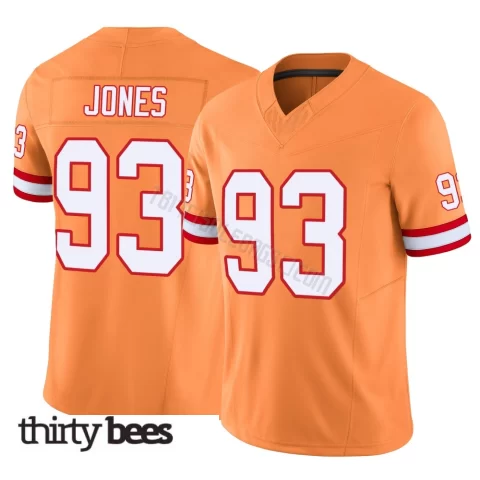 Jayson Jones ＃93 Tampa Bay Buccaneers Youth Limited Orange Vapor F.U.S.E. Jersey