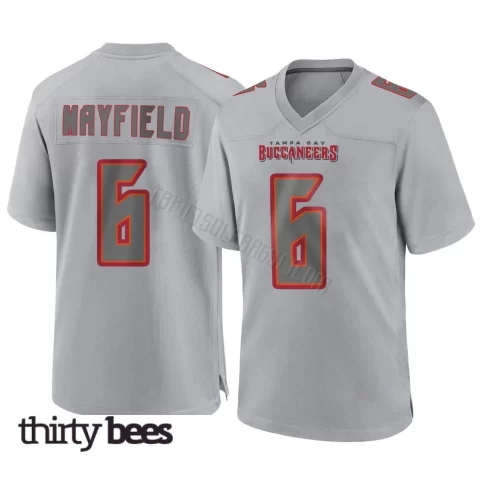 Baker Mayfield ＃6 Tampa Bay Buccaneers Men's Game Gray Atmosphere Fashion Jersey