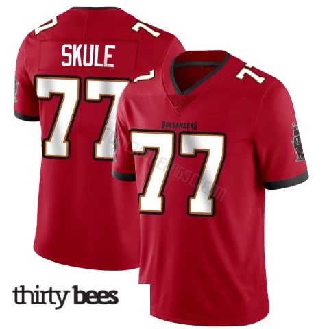 Justin Skule ＃77 Tampa Bay Buccaneers Men's Limited Red Team Color Vapor Untouchable Jersey