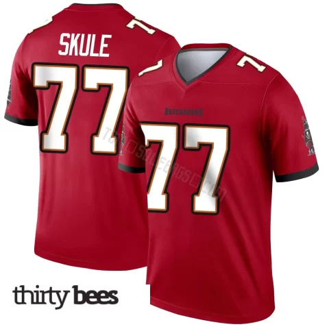 Justin Skule ＃77 Tampa Bay Buccaneers Men's Legend Red Jersey