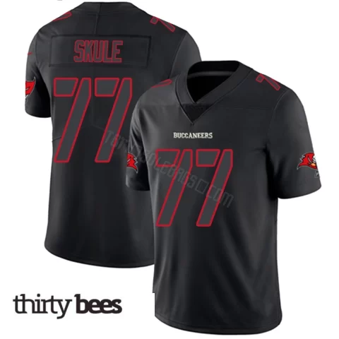 Justin Skule ＃77 Tampa Bay Buccaneers Men's Limited Black Impact Jersey