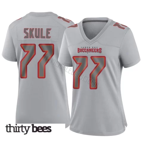 Justin Skule ＃77 Tampa Bay Buccaneers Women's Game Gray Atmosphere Fashion Jersey
