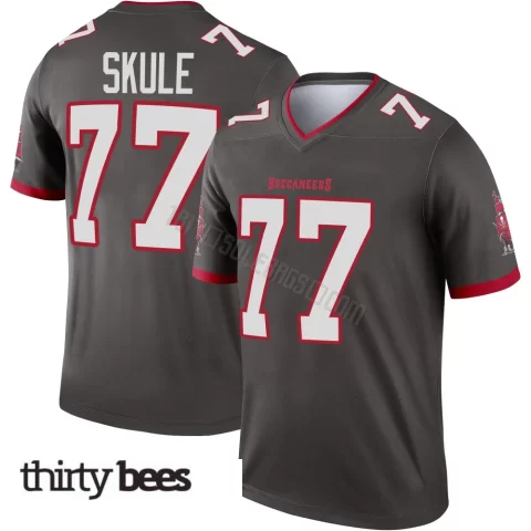 Justin Skule ＃77 Tampa Bay Buccaneers Youth Legend Pewter Alternate Jersey