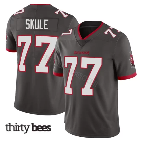 Justin Skule ＃77 Tampa Bay Buccaneers Youth Limited Pewter Alternate Vapor Jersey