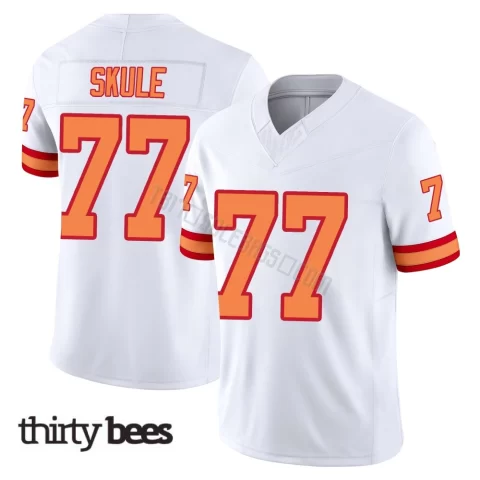 Justin Skule ＃77 Tampa Bay Buccaneers Youth Limited White '76 Vapor F.U.S.E. Jersey