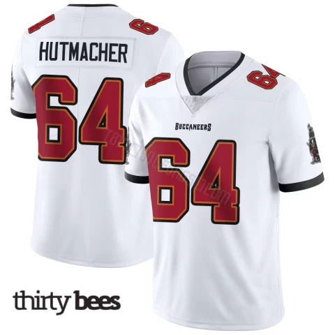 Nash Hutmacher ＃64 Tampa Bay Buccaneers Youth Limited White Vapor Untouchable Jersey