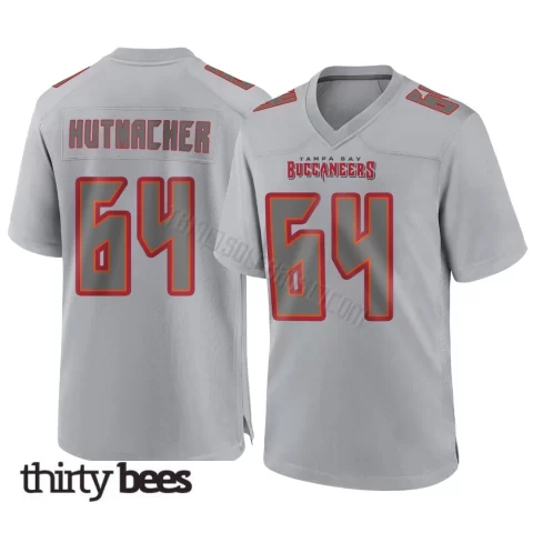 Nash Hutmacher ＃64 Tampa Bay Buccaneers Youth Game Gray Atmosphere Fashion Jersey
