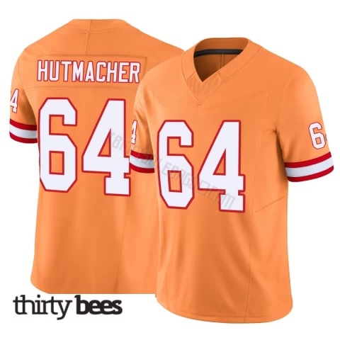 Nash Hutmacher ＃64 Tampa Bay Buccaneers Youth Limited Orange Vapor F.U.S.E. Jersey