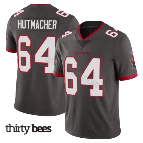 Nash Hutmacher ＃64 Tampa Bay Buccaneers Youth Limited Pewter Alternate Vapor Jersey