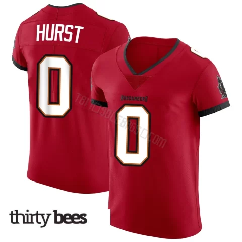 Ted Hurst ＃0 Tampa Bay Buccaneers Men's Elite Red Vapor Jersey