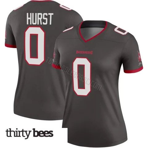 Ted Hurst ＃0 Tampa Bay Buccaneers Women's Legend Pewter Alternate Jersey
