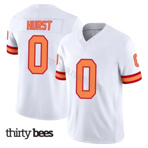Ted Hurst ＃0 Tampa Bay Buccaneers Youth Limited White '76 Vapor F.U.S.E. Jersey